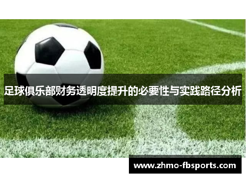 足球俱乐部财务透明度提升的必要性与实践路径分析